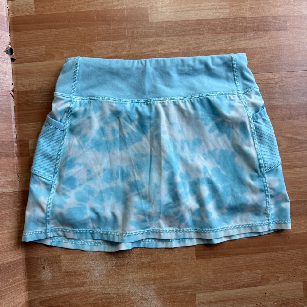 Athleta girl blue tie dye skort size 8/10